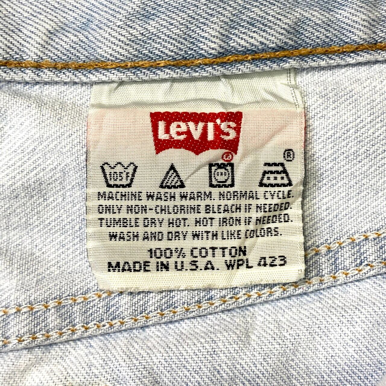 年代 USA製 Levi's リーバイス  ストレート デニムパンツ