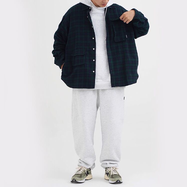 ★NEW BLUE AND GREEN PLAID SHIRT　　　A0813