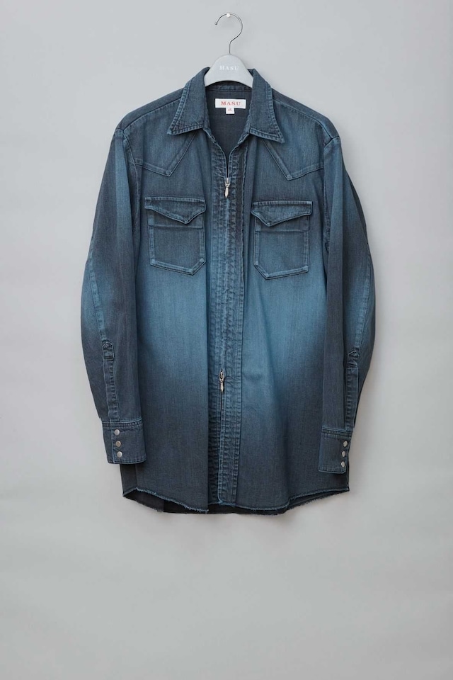 【MASU】"MASUBOYS" WESTERN SHIRT (OVER DYE)