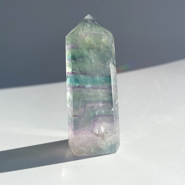 ♡虹入り♡レインボーフローライト タワー型70◇Fluorite◇天然石・パワーストーン・鉱石