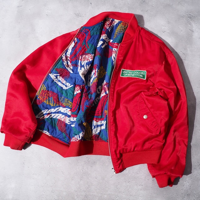 ” Benetton Formula 1 ” 2way reversible design MA_1 flight jacket sampling vintage blouson