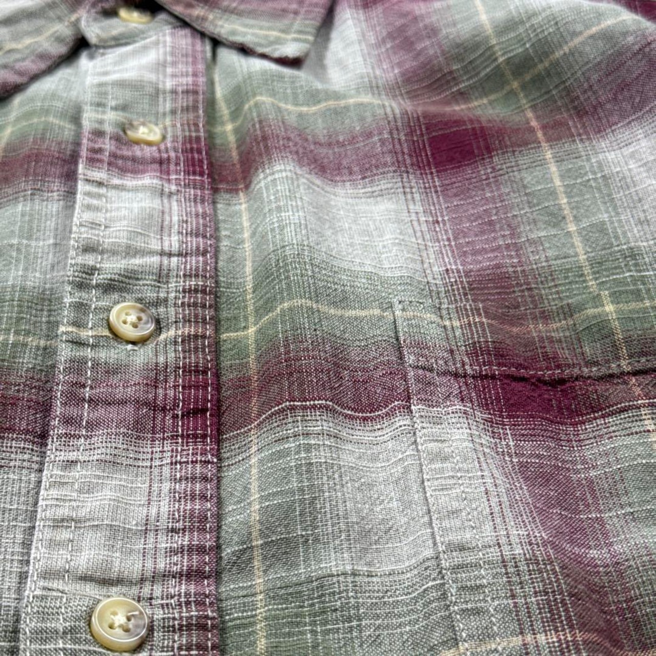 ST.JOHN’S BAY plaid L/S shirt M 古着 - 6