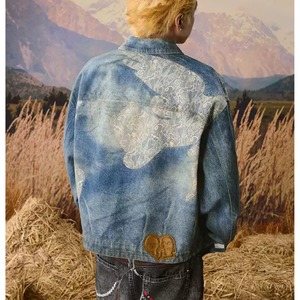 【DRIP5927】YAD Dove Lace Washed Denim Jacket