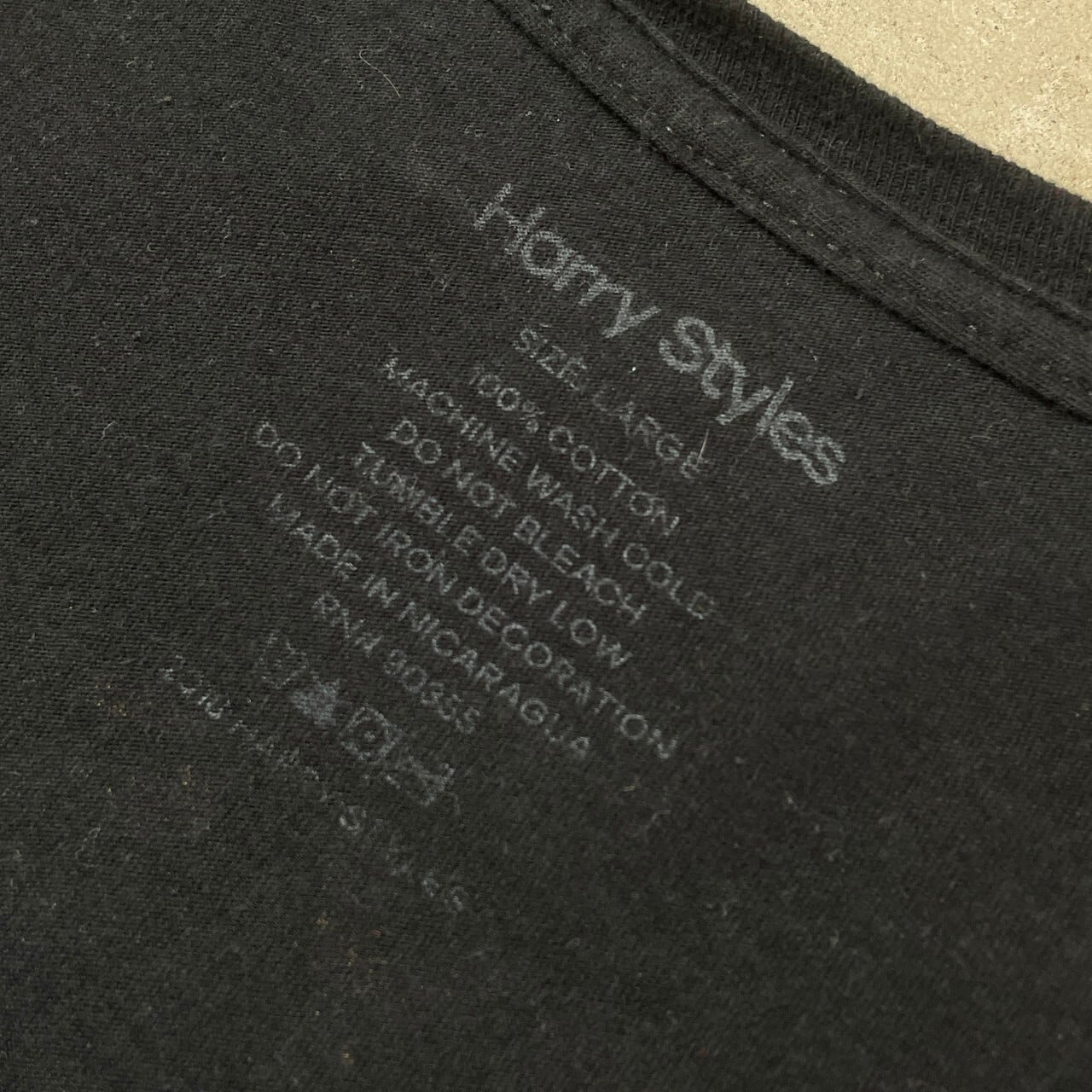 harry styles ハリー・スタイルズ ツアー2018 アーティスト バンドTシャツ メンズL 古着 ブラック 黒  バンT【Tシャツ】【FSS2308-50b】 | cave 古着屋【公式】古着通販サイト