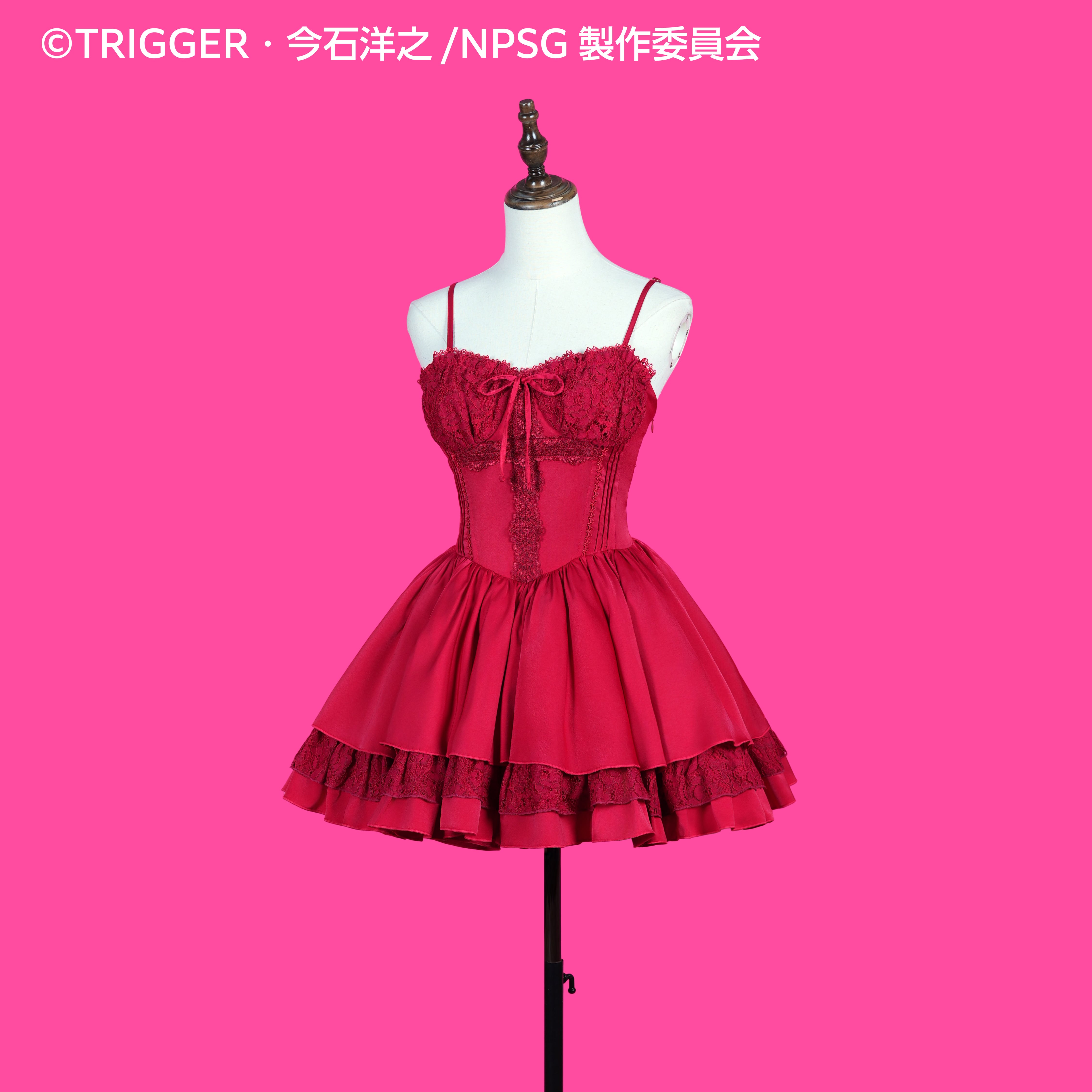 レース付き赤いドレスのドール New PANTY ＆ STOCKING with GARTERBELT × HoshibakoWorks