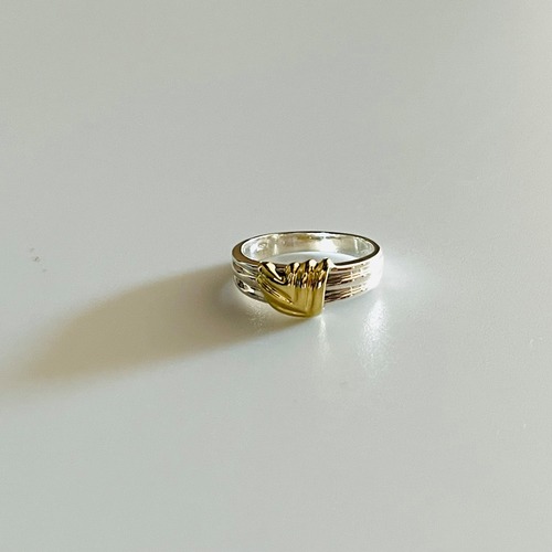 vintage Tiffany ヴィンテージティファニー90s combination ring 18k× silver925 10号
