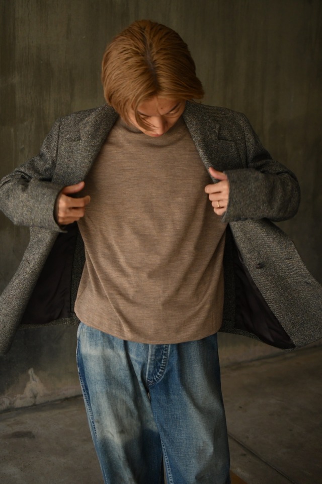 BATONER / BABY WOOL TURTLE NECK (Melange Beige)