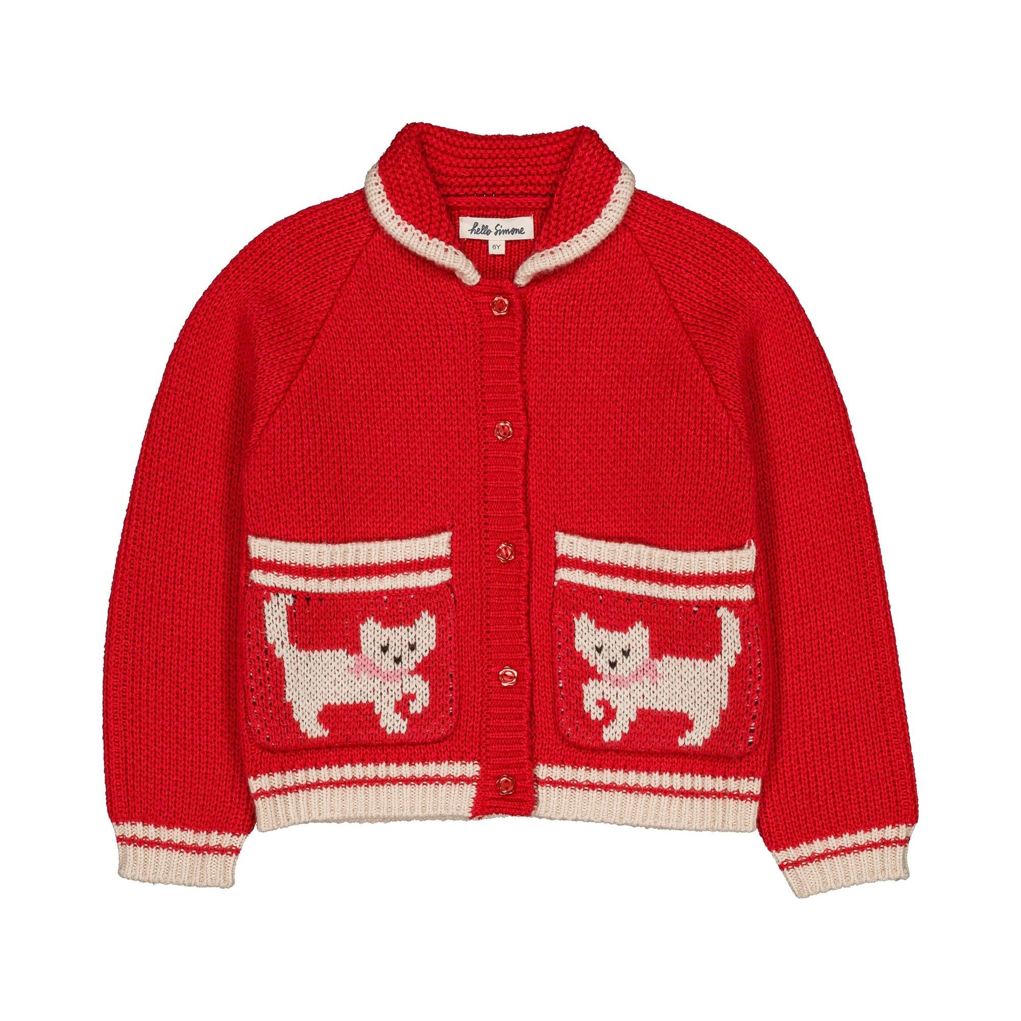 《hello Simone 2026AW》Grizzly cardigan / Cherry