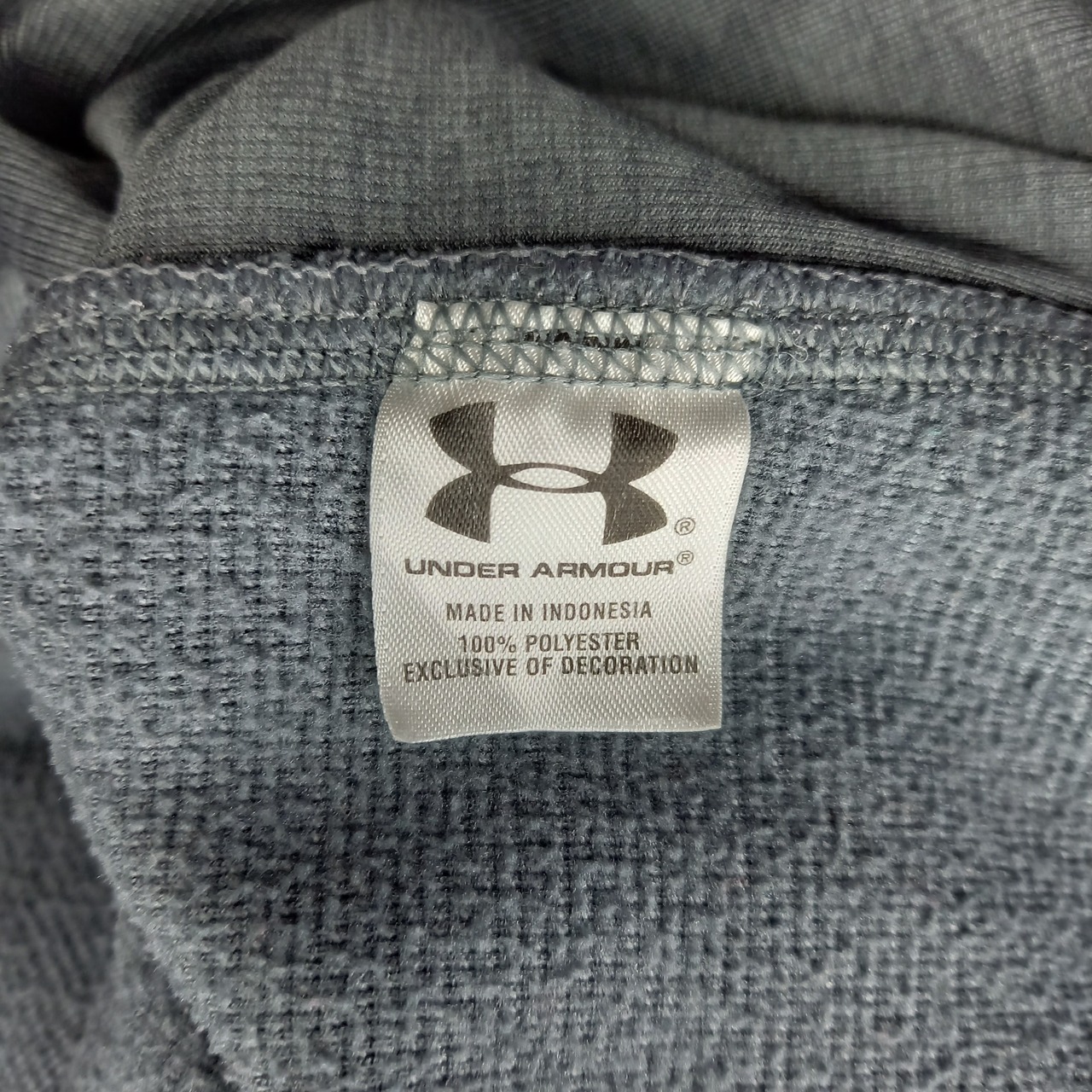 アンダーアーマー　ハーフジップ　スタンド　スウェット　トレーナー　無地　SM