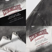 VINTAGE ストリート スプレーペイント ロングTシャツ T266