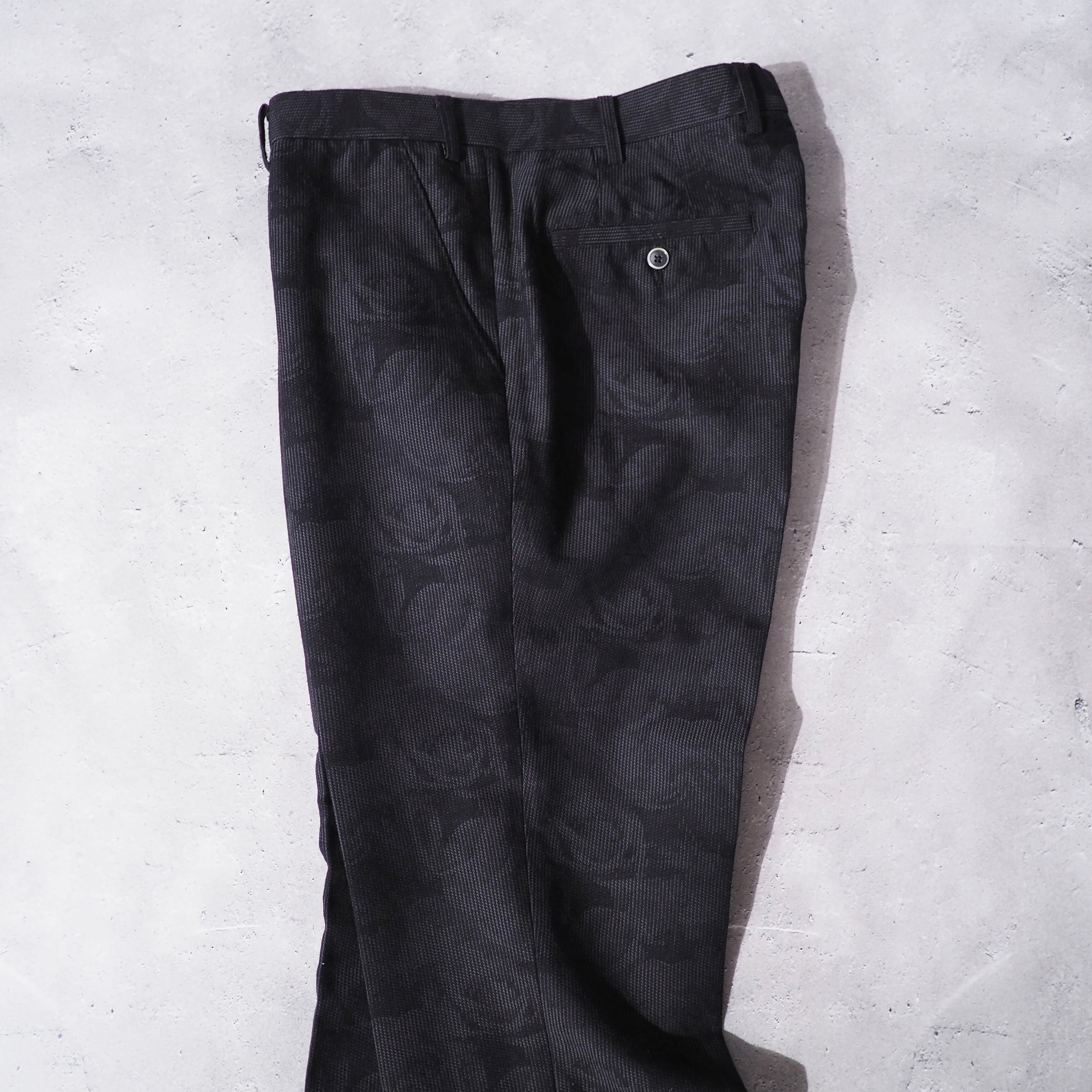 ” INTERMEZZO ” Rose flower printed Beautiful silhouette slacks pants