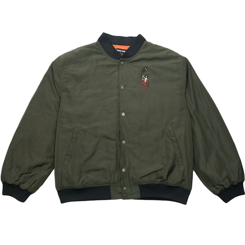 PASS PORT / GARDENING SATIN JACKET OLIVE