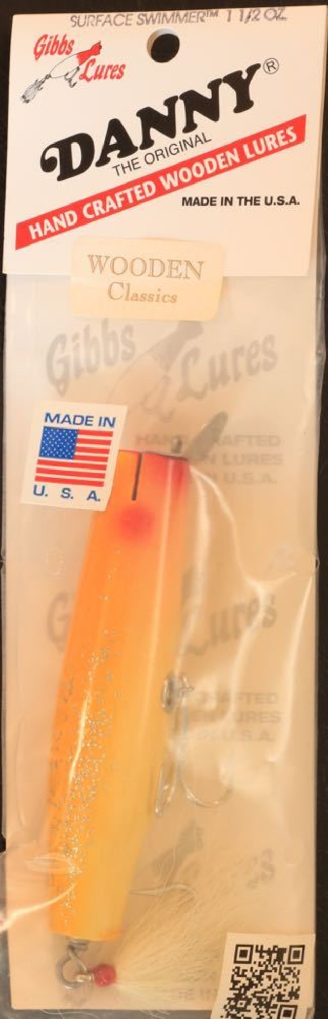 Gibbs Lures / Danny Surface Swimmer 1-1/2 oz Yellow