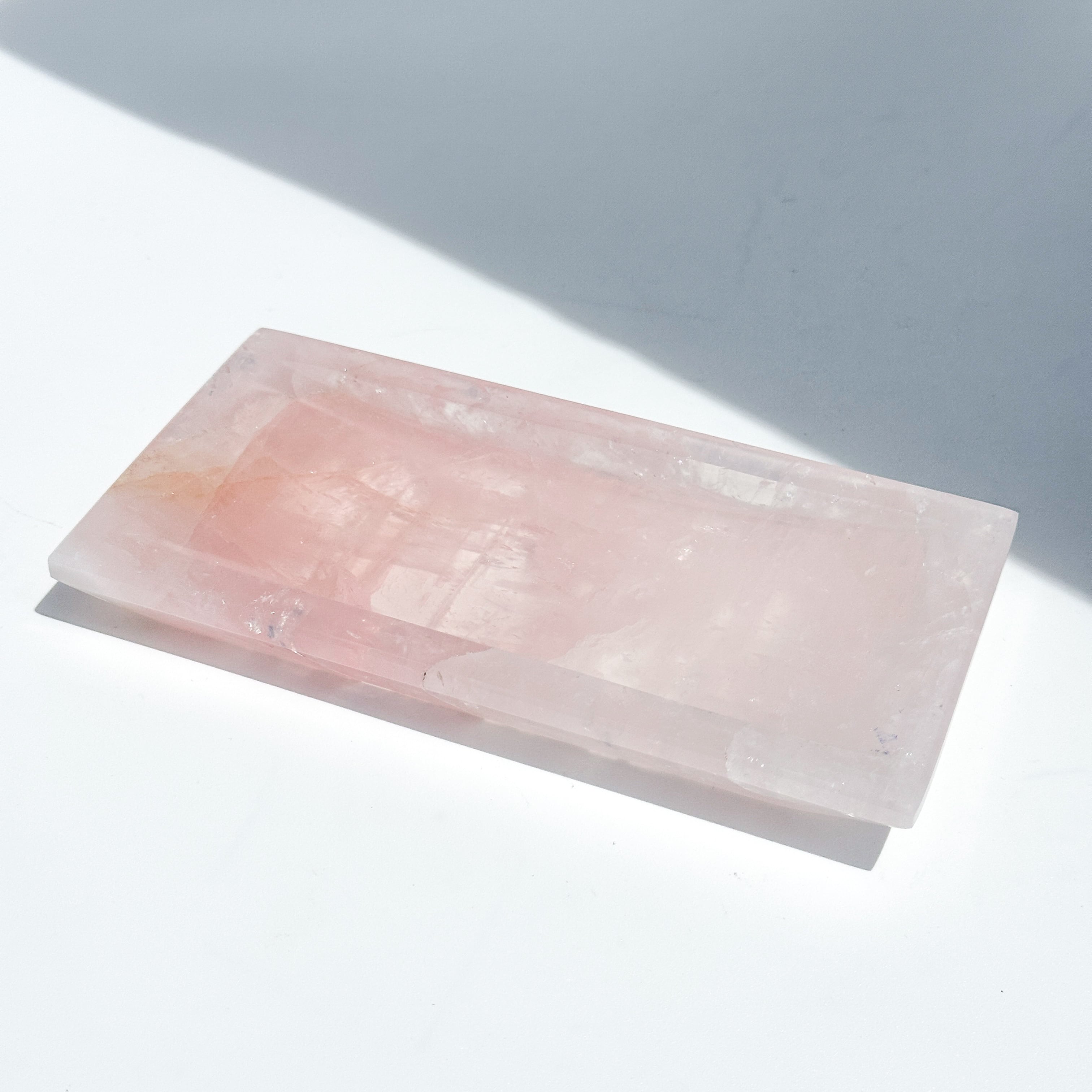 ローズクォーツのトレー 11◇ Rose Quartz ◇ 天然石・鉱物・パワーストーン・インテリア