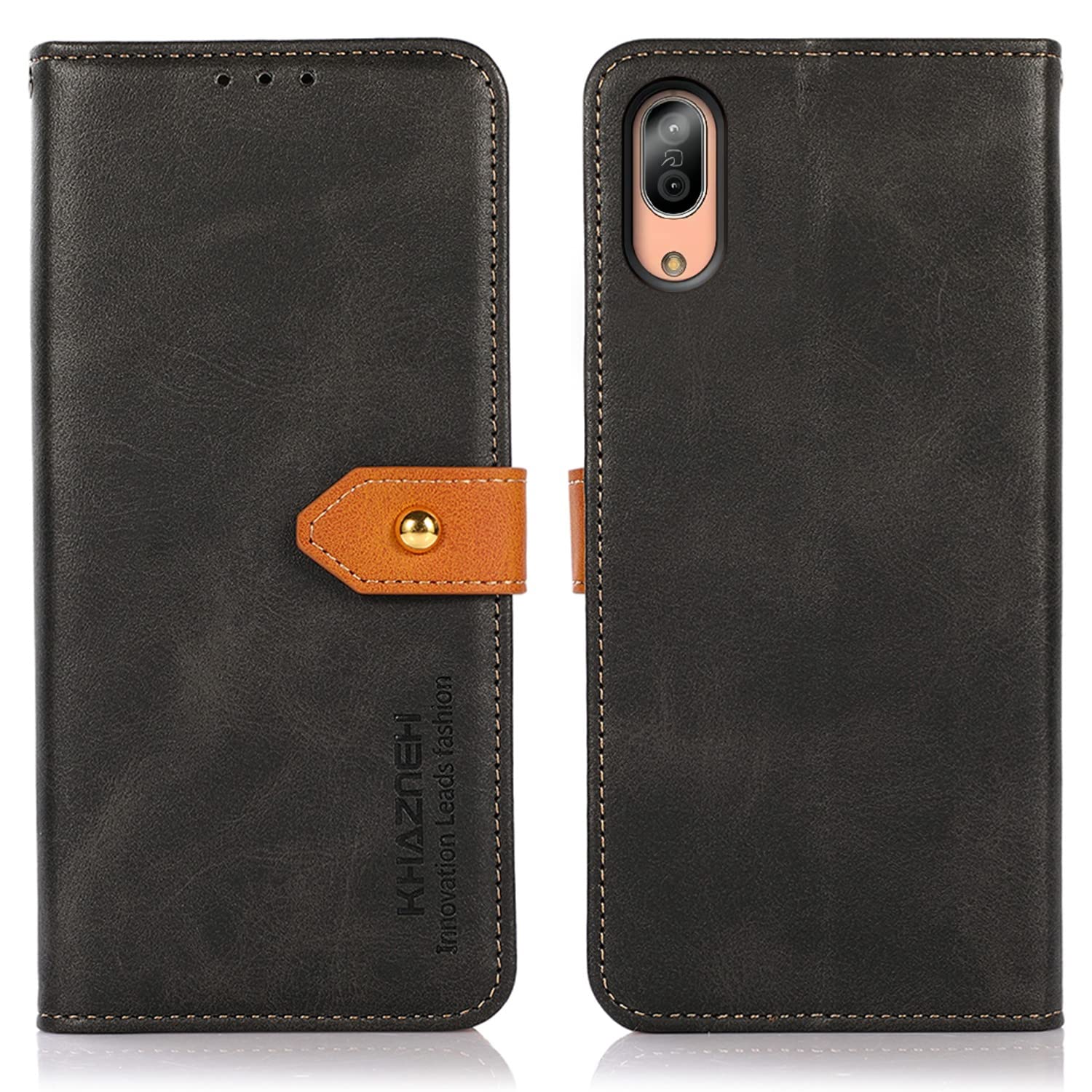 for AQUOS Sense3 ケース 手帳型 SH-M12 SIMフリー SH-02M SHV45 sense3 basic 907SH SHV48 手帳 ケース for アクオス Sense3 lite 財布型 シャープ Android One S7 財布型 高級PUレザー 耐衝撃 マグネット式 カード収納 大容量 3枚 横置きスタンド機能ブラック01