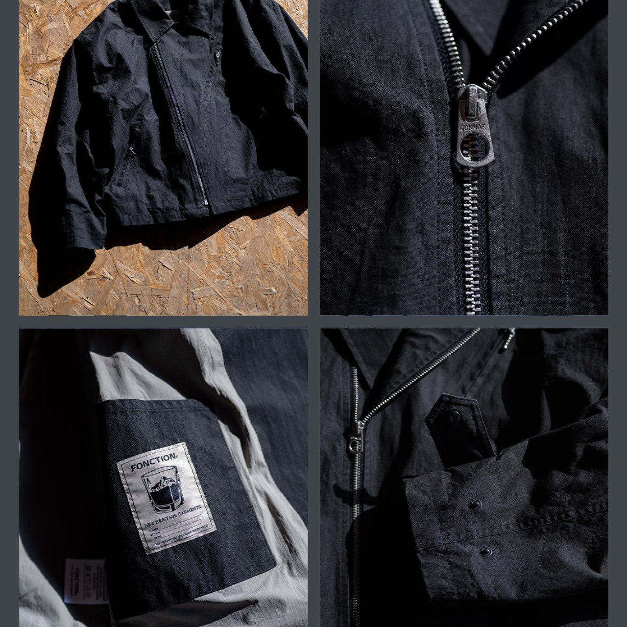 ライトウェイト・ブラックライダースジャケット K5629 - 9