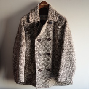 60s Vintage Aquascutum Double Breasted  Tweed Jacket 【一枚袖】