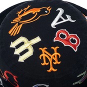 NEW ERA バケット01 Team Logo Allover MLB クーパーズタウン ブラック　国内正規品