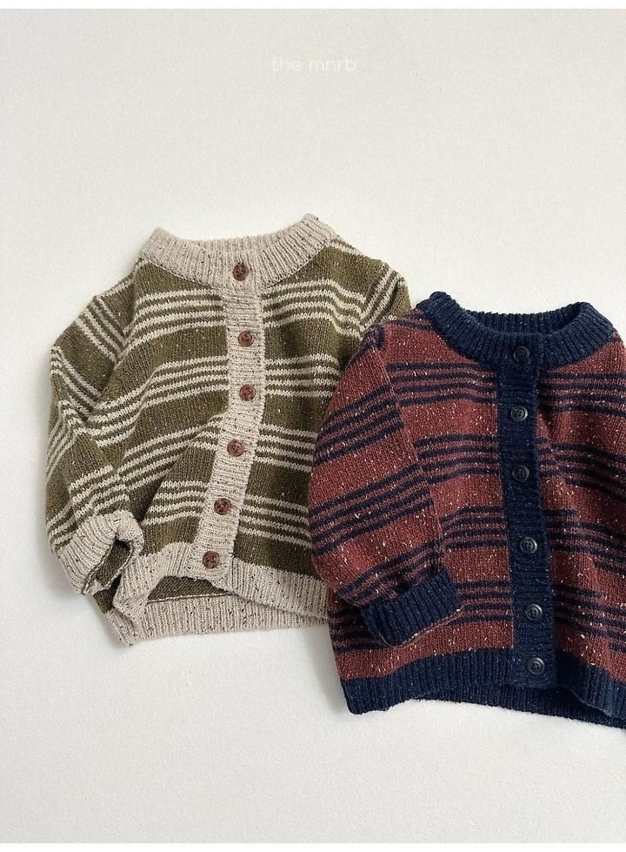 〖取寄〗韓国子供服 / 26winter / minirobe / ラインカーディガン / キッズ *S~XL*