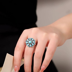 トルコ石リング - 過去と現在が交錯するような不思議な感覚 R451