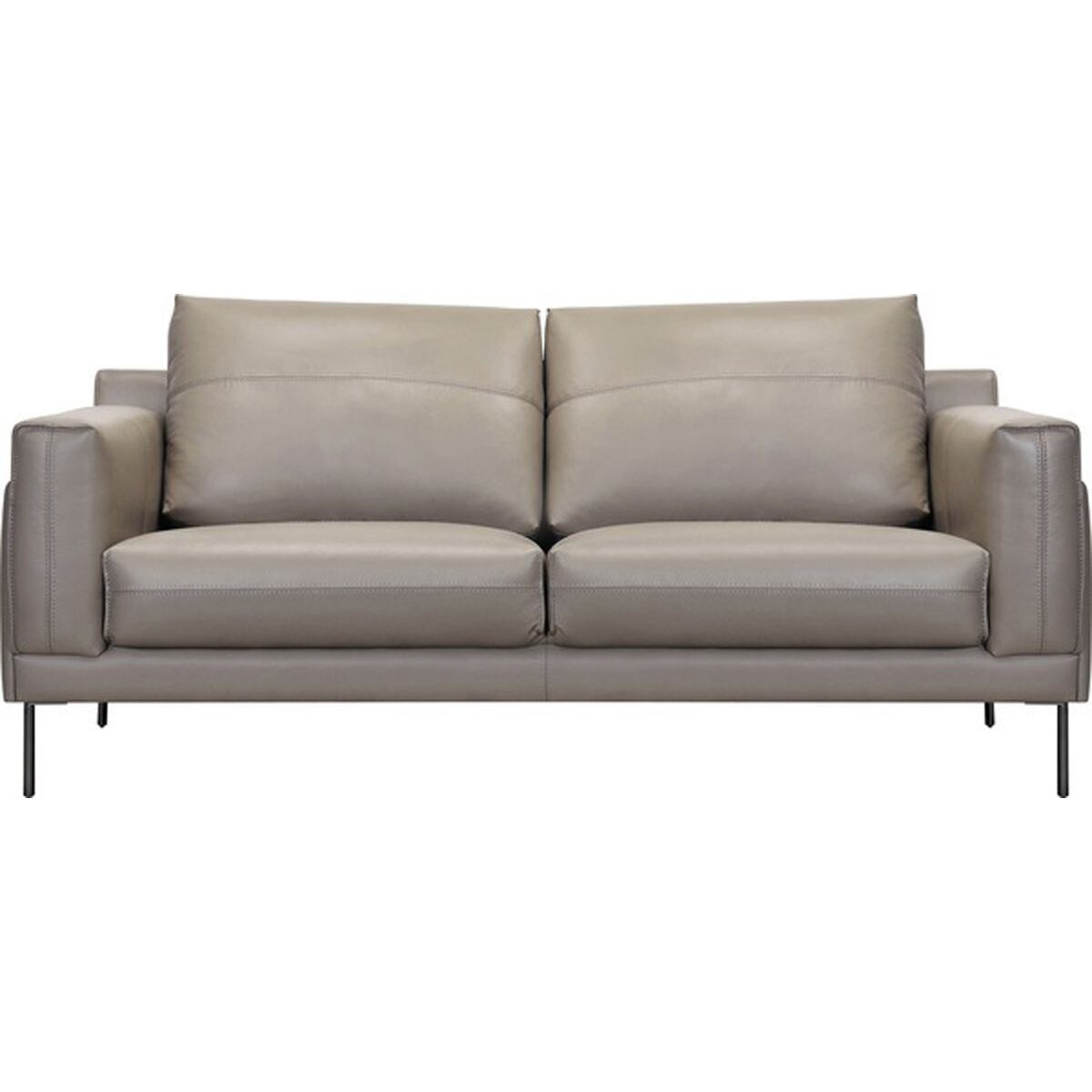 グリージョ ソファ 木フレーム Sバネ ウィービングベルト 本革 スチール ニッケルメッキ