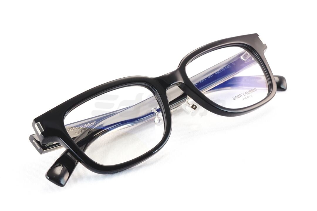 SAINT LAURENT クリア メガネ SL723/J 001 スクエア メンズ レディース