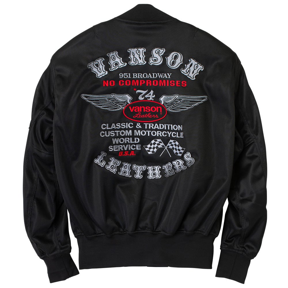 VSE26102S メッシュMA-1ジャケット | vansonleathers