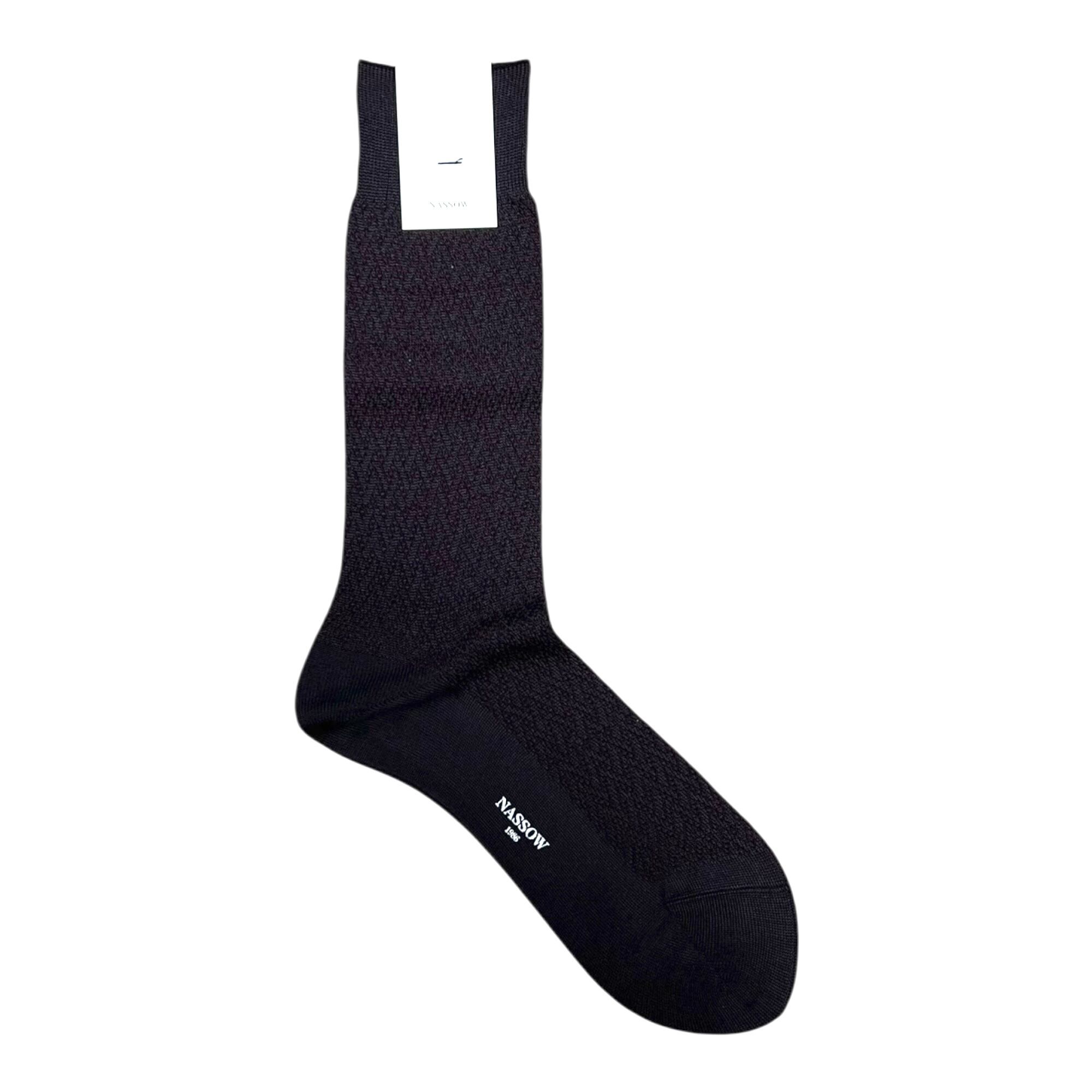 NASSOW(ナッソー) HERRINGBONE DRESS SOCKS/1252105/70