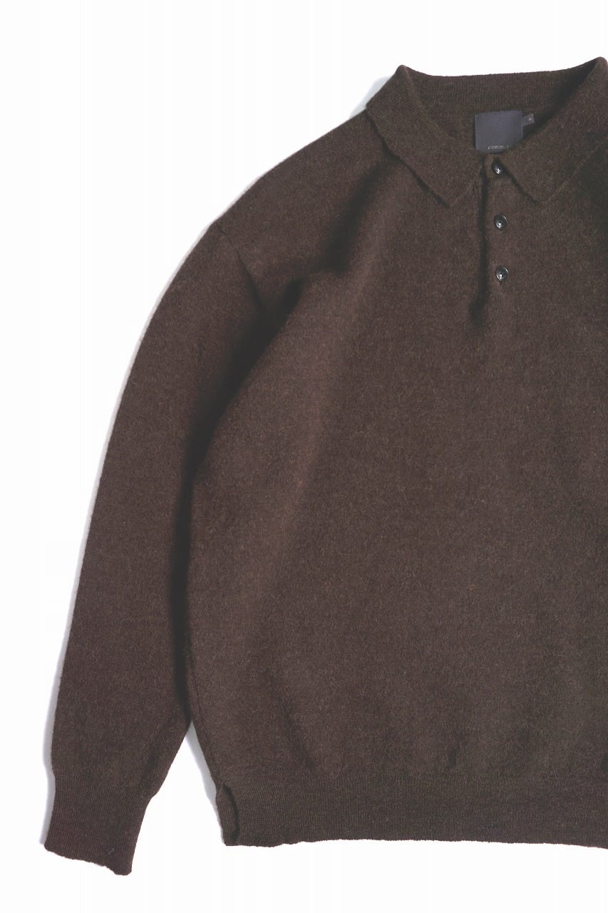 Alpaca Wool Smooth Knitted Polo