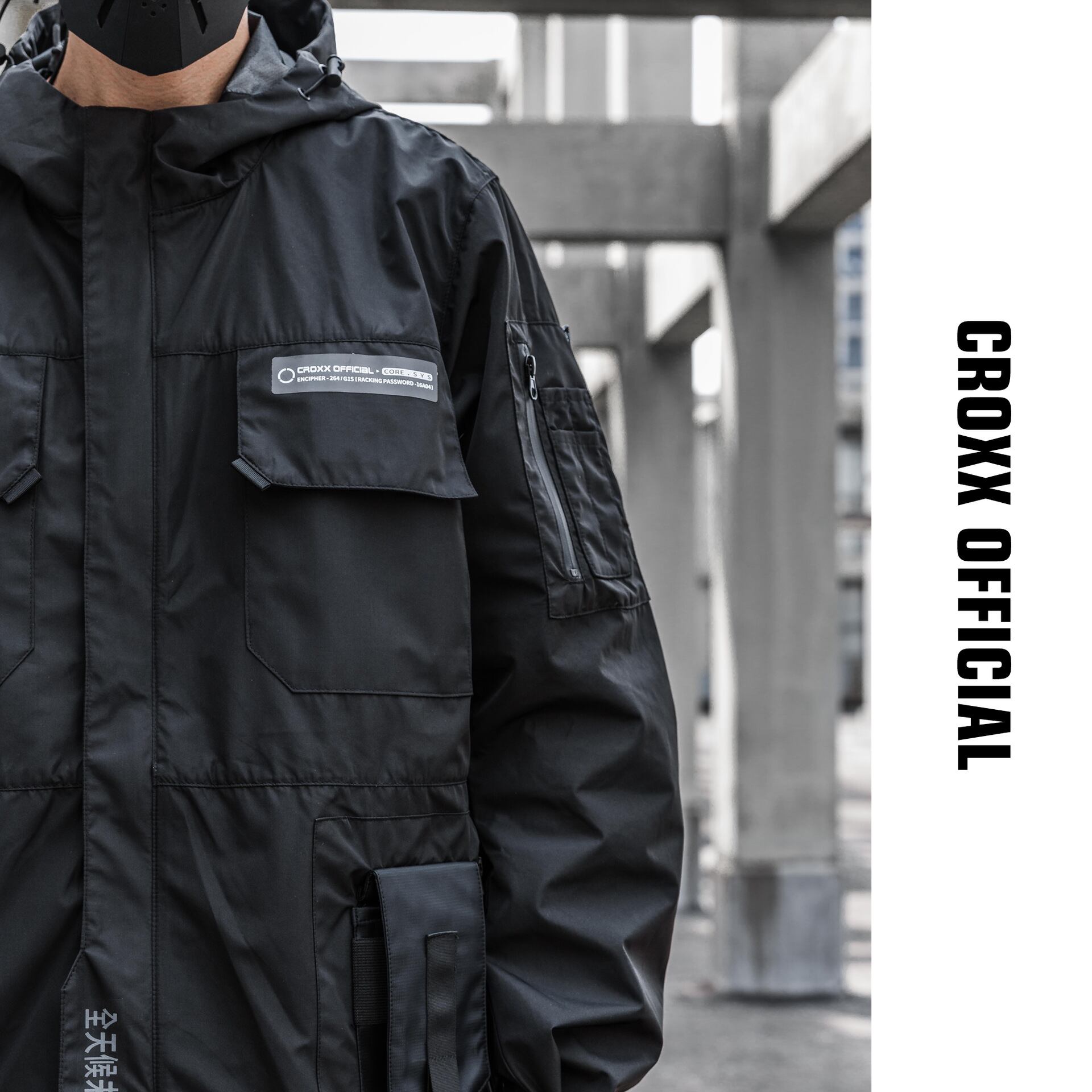 フード付きリフレクタールーズジャケット | テックウェア専門店 AHAMKARA