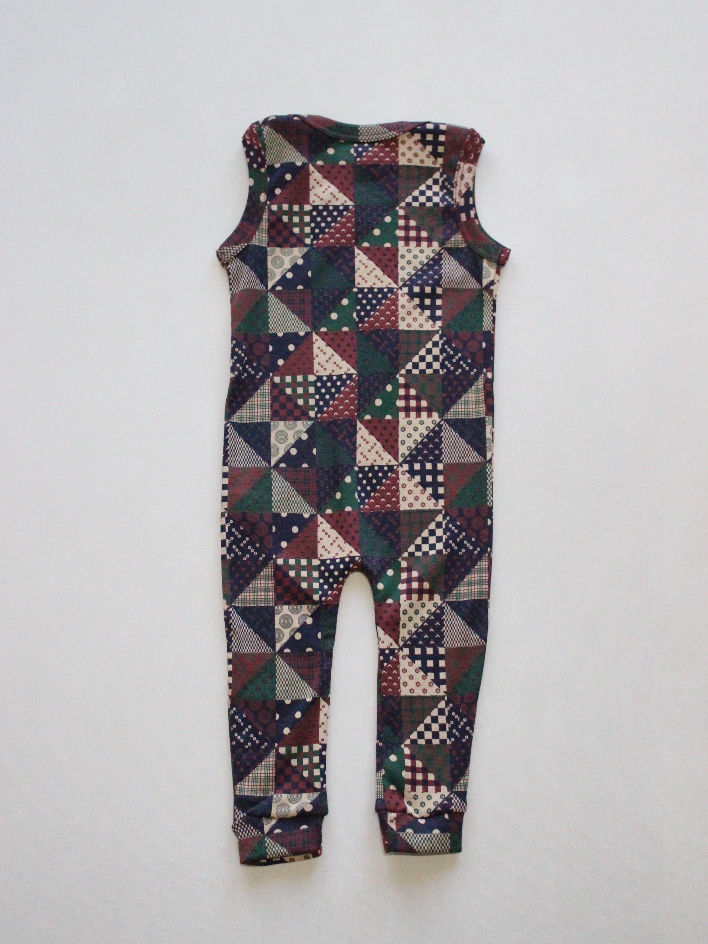 Misha & Puff Baby Snap Overall Madder Root Patchwork 25WI Drop2