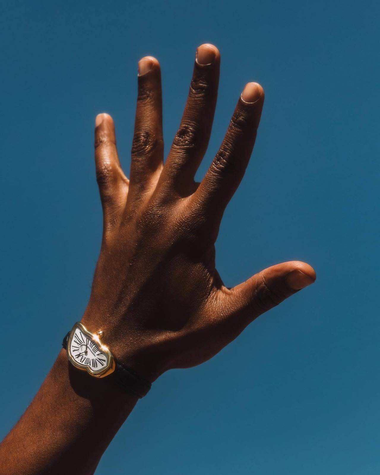 LAPHONT / melting watch gold white black