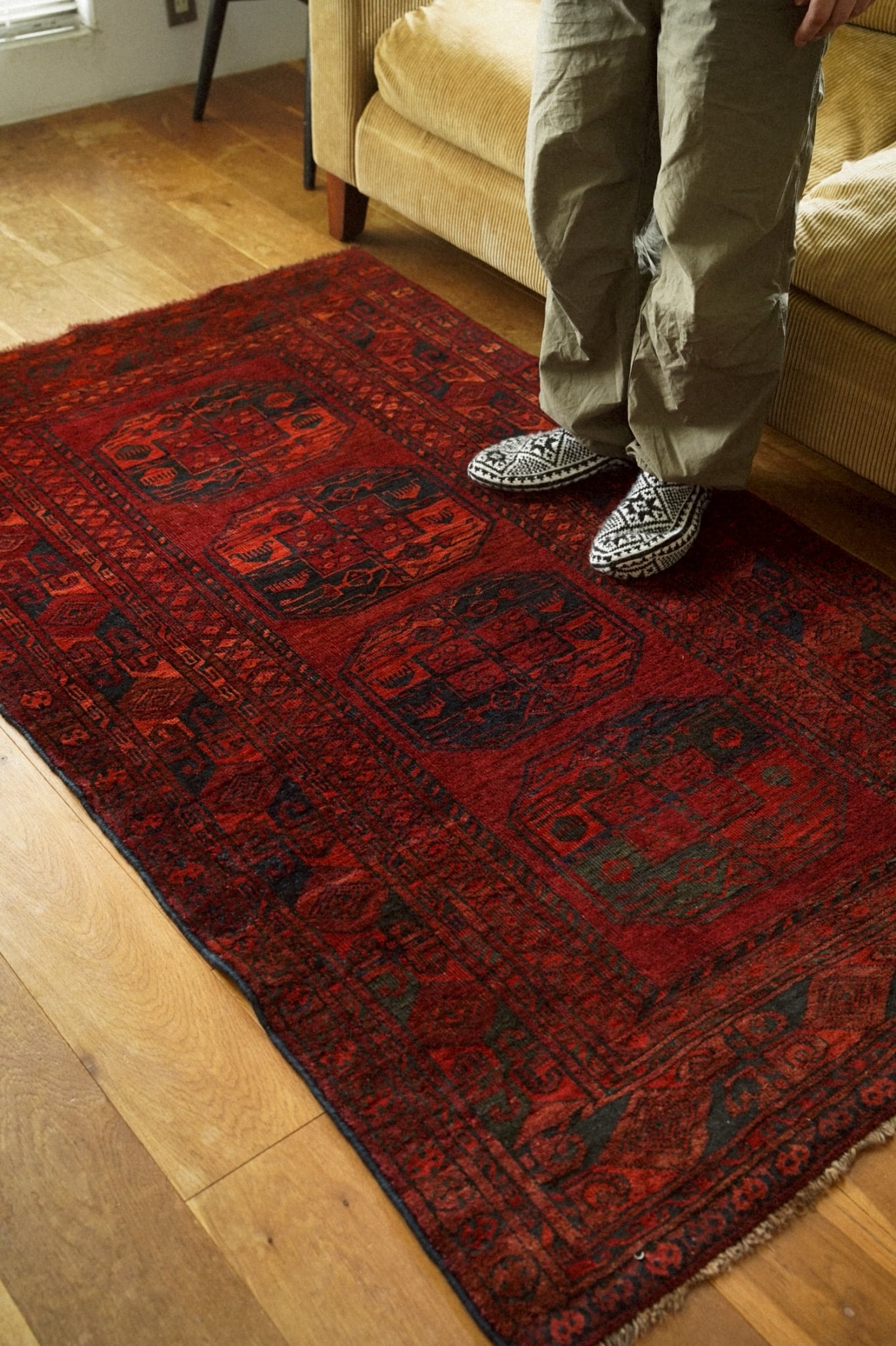 ❖Vintage Rug❖　300cm×210cm　トルクメンラグ　大判ラグ 2307-Semi Antique Turkmen rug | 手織りのヴィンテージラグ専門店
