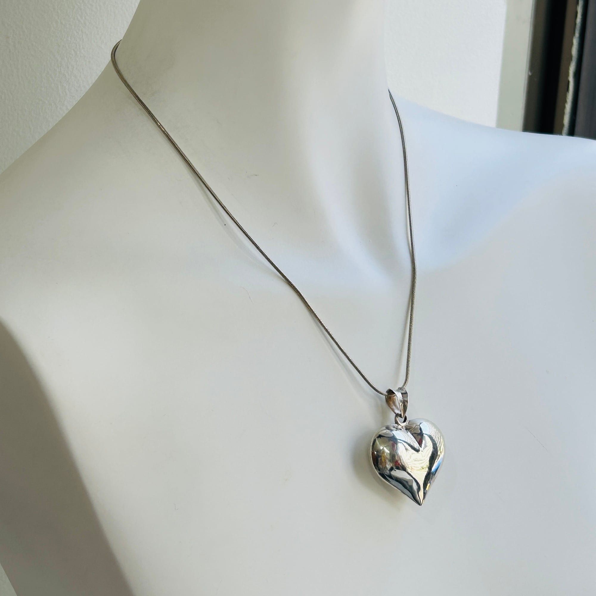 シルバー925 Puffy heart チャーム | Milo Antiques & Vintage