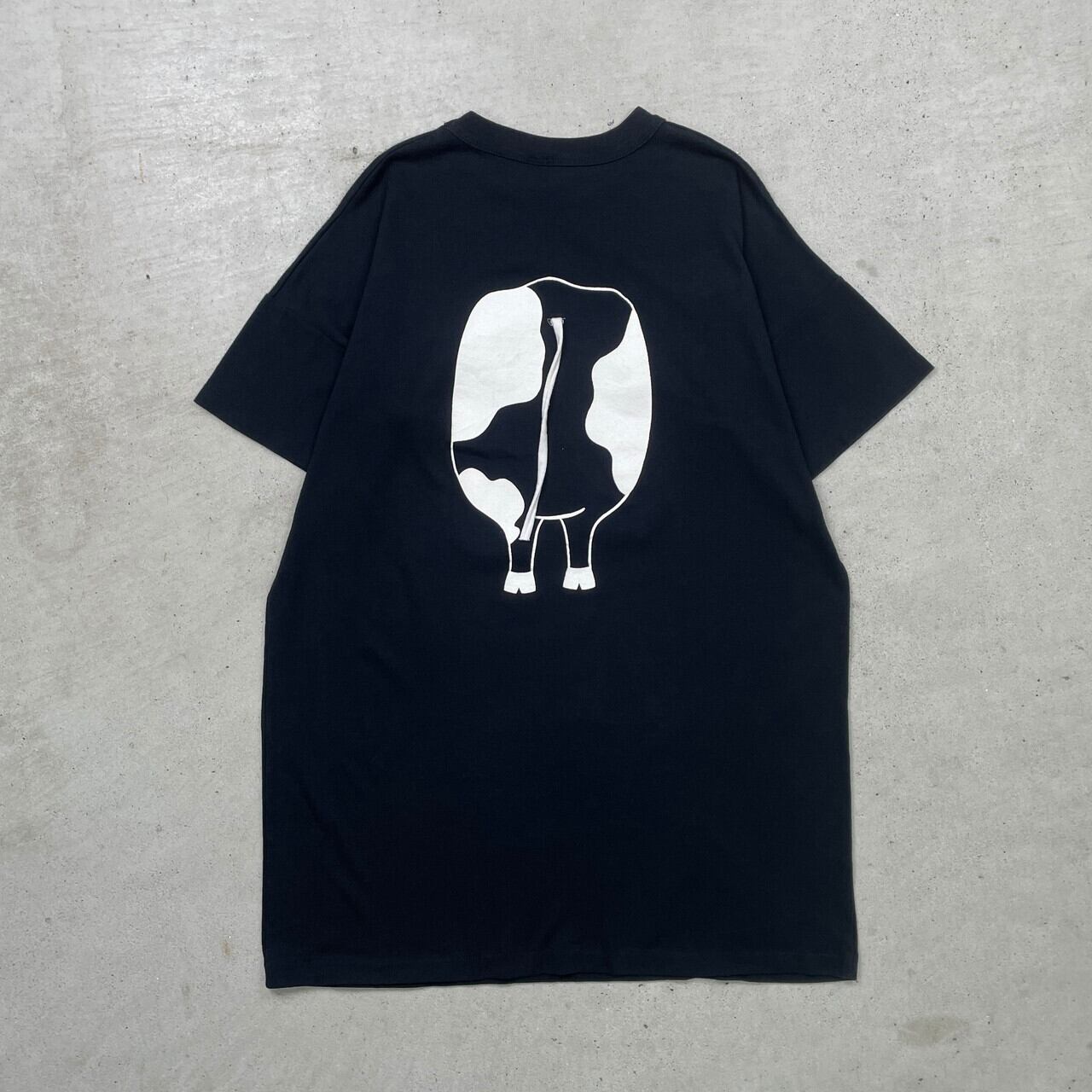 90年代 Flirts 牛 うし 両面プリント デザインTシャツ メンズL相当 
