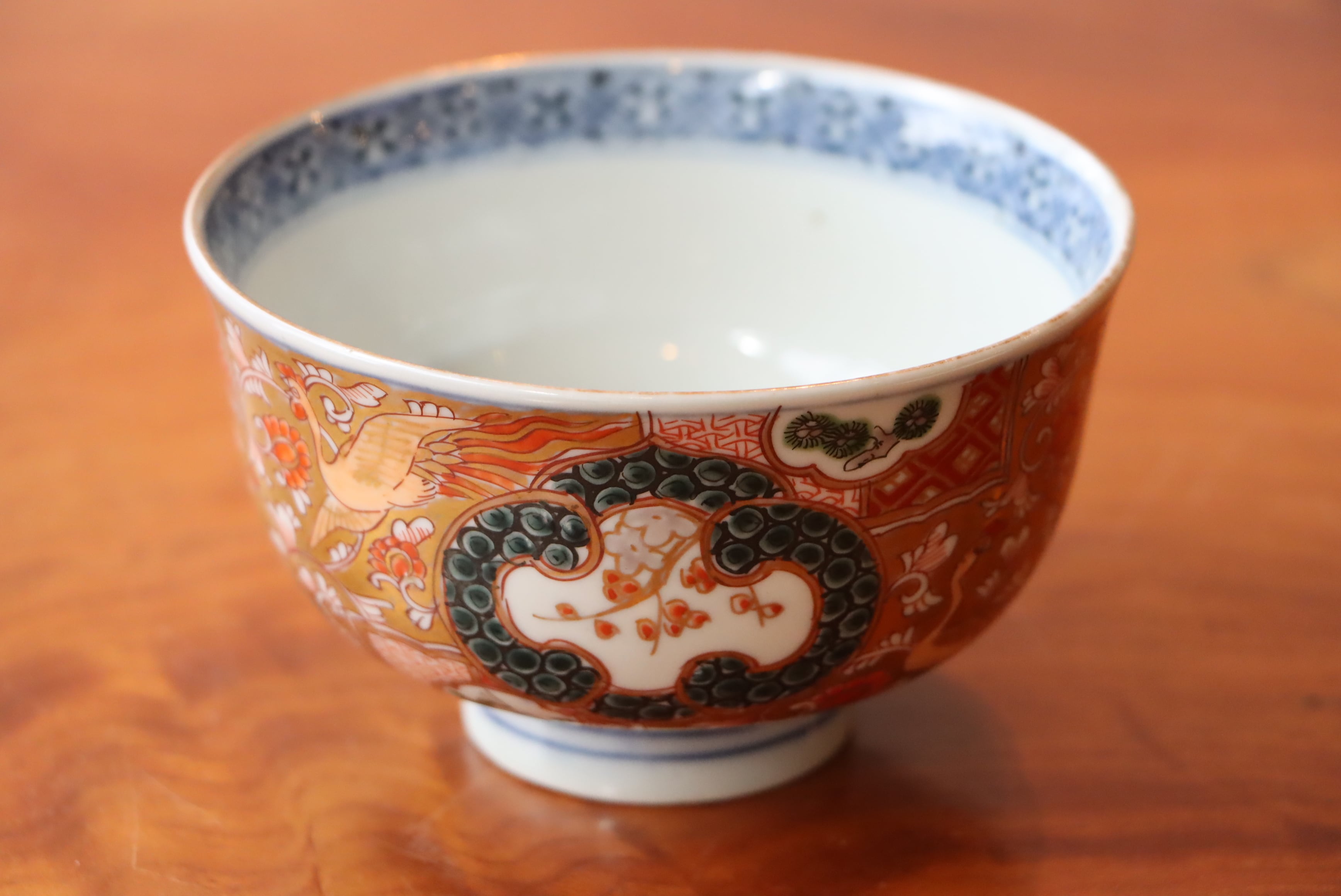 蓋茶碗 伊万里焼 色絵 鳳凰松竹梅文 | (有)新原美術
