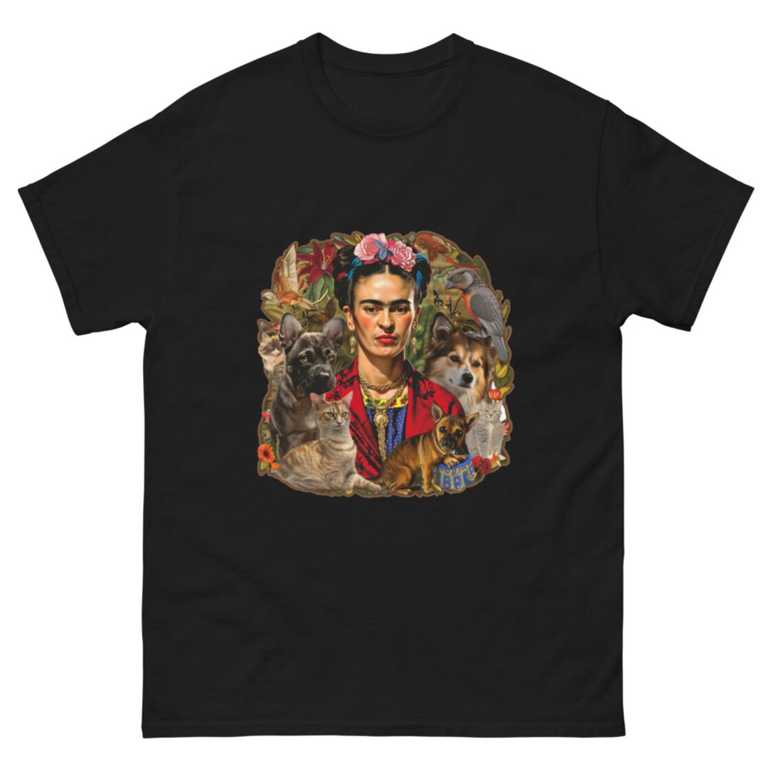 フリーダカーロ【動物に囲まれたカーロ】Tシャツ/Frida Kahlo【Kahlo 