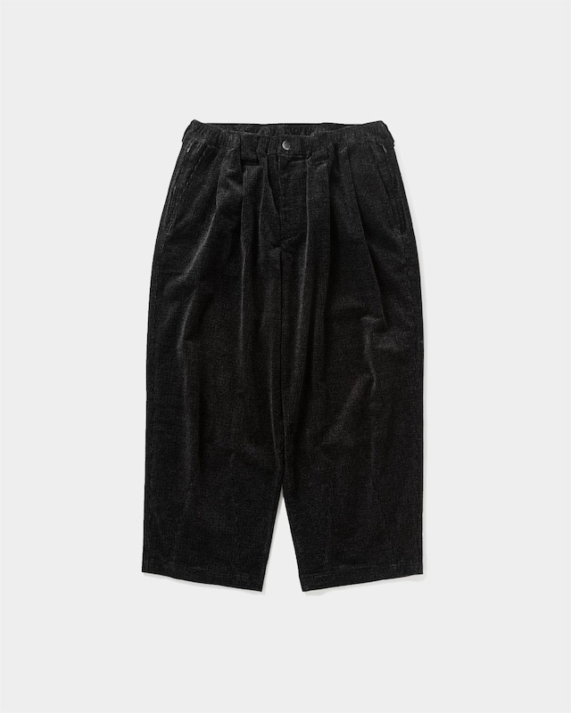 TIGHTBOOTH : CORD BAGGY SLACKS FW26-B12 C/# BLACK SIZE M