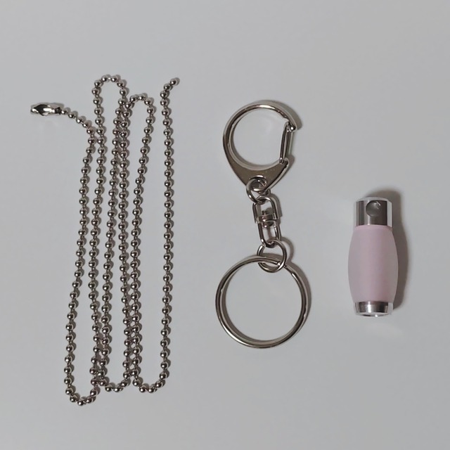 遺骨 カラーカプセル（キーホルダー＆ネックレスチェーン付）