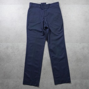 90s Dickies Industrial Wear work pants "made in USA" navy W33L31 古着