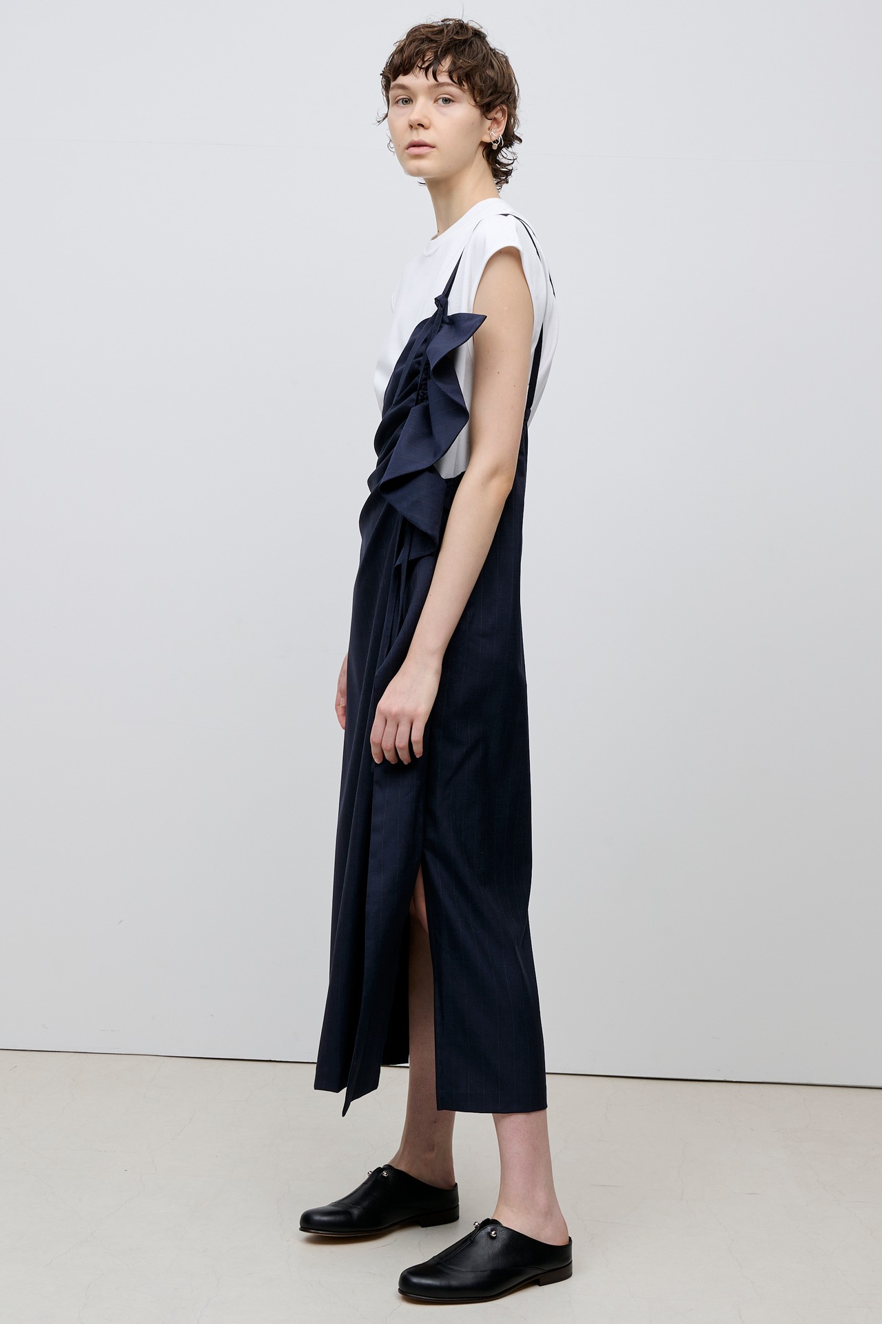 UJOH】 one shoulder frill dress | saumurkyoto