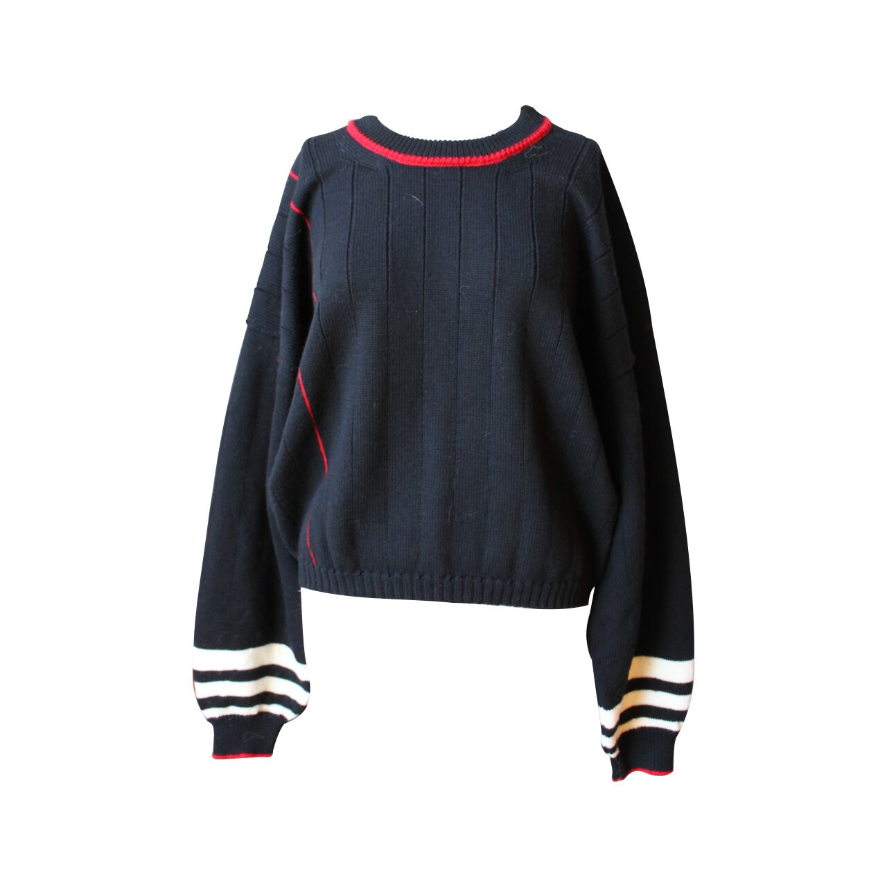 Tennis23 Sweater-Black〖OFHANDMADE〗オブハンドメイド