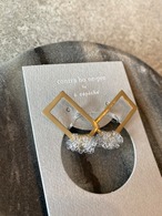 【adepeche】sui nonhole pierce frame medium　ノンホール イヤリング