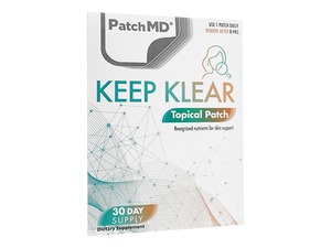 【(PatchMD) キープクリア】 ニキビや吹き出物予防に効果があるとされている月見草オイルとビタミンAビタミンＫをバランスよく配合したお肌に貼るタイプのパッチ型のサプリメントです。