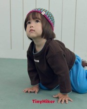 韓国子供服 / TinyHiker / 26Autumn / ピンタック デザインTシャツ / 秋服 *XS~XL *
