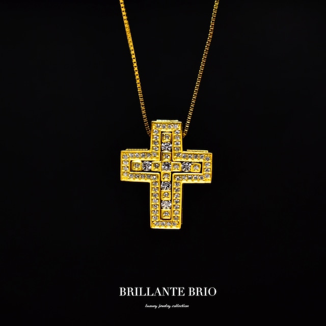 vol.double cross necklace