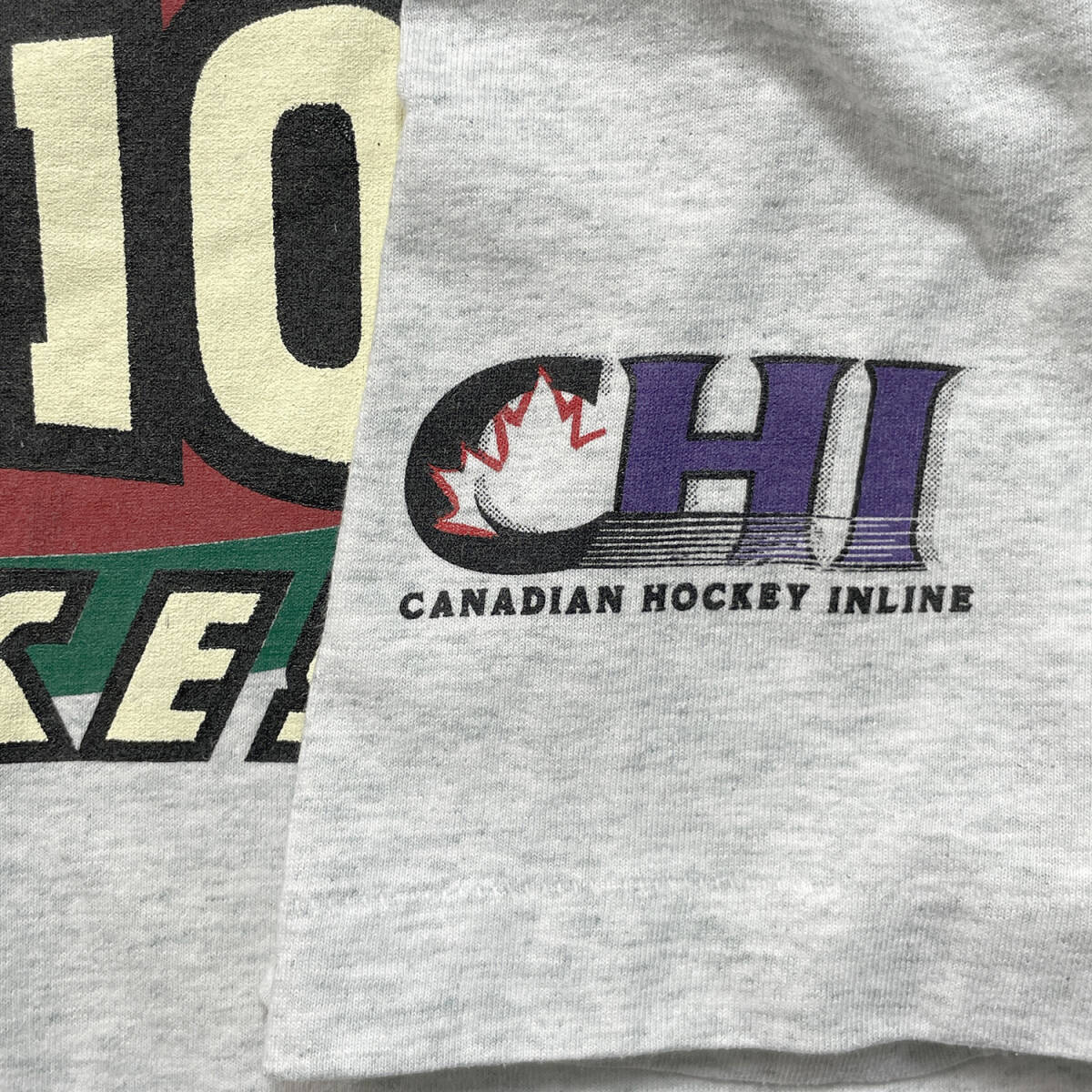 USA 古着 カナダ製 90S フルーツオブザルーム ミッションホッケー