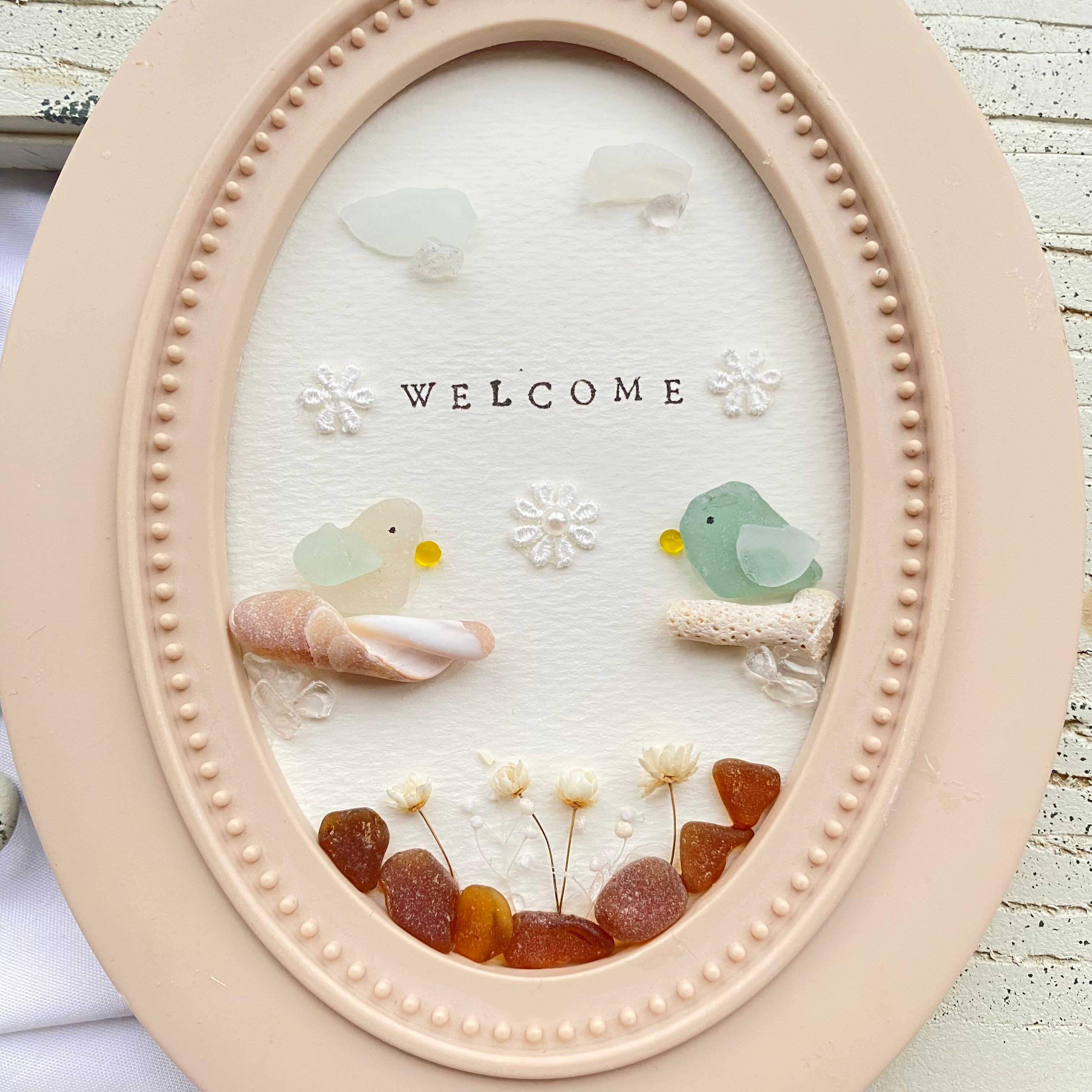 "鳥たちがお出迎え。"