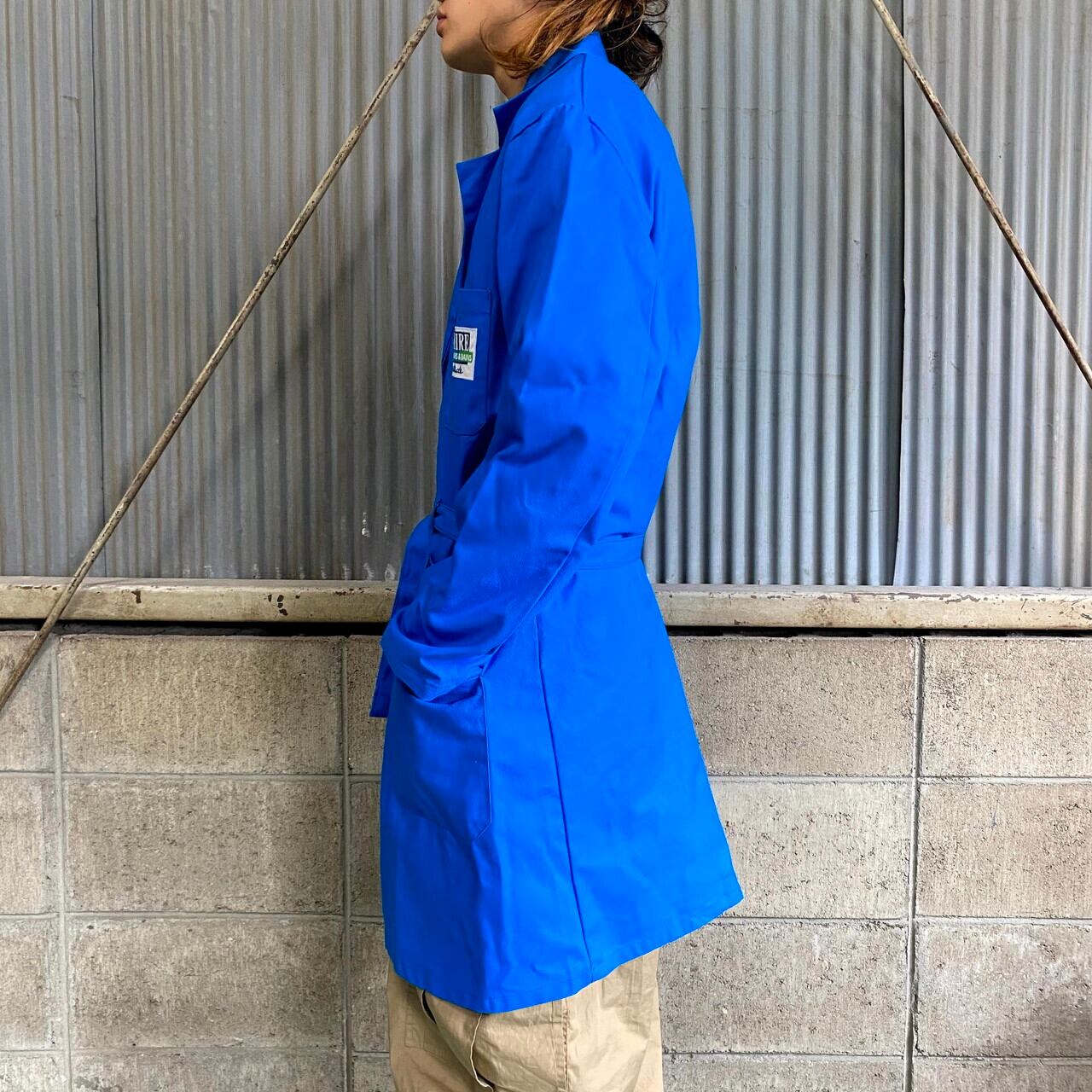 フランス製 Usifor 企業ロゴ入り タイロッケンコート メンズl相当 ヨーロッパ古着 ショップコート ユーロワークコート ワッペン ブルー 青色 コート Al Cave 古着屋 公式 古着通販サイト フランス製 Usifor 企業ロゴ入り タイロッケンコート メンズl相当 ヨーロッパ古着 ショップコート ユーロワークコート ワッペン ブルー 青色 コート Al Cave 古着屋 公式 古着通販サイト