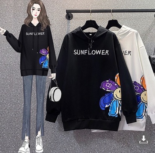 【大きいサイズL-4XL】ファッショントップス♪ブラック/ホワイト2色展開◆scimmf-151167